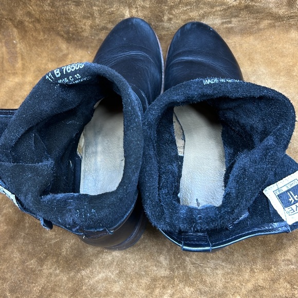 Frye Black Leather Engineer Style Boots - Picture 9 of 10